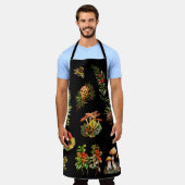 Bos, wilde paddenstoelen schort (Gedragen)