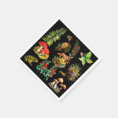 Bos, wilde paddenstoelen servet (Hoek)