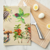 Bos, wilde paddenstoelen theedoek (Quarter Fold)