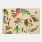 Bos, wilde paddenstoelen theedoek (Horizontaal)