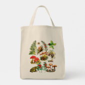 Bos, wilde paddenstoelen tote bag (Achterkant)