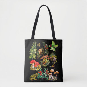 Bos, wilde paddenstoelen tote bag
