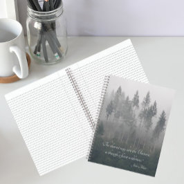 Bos Wildernis Foto met John Muir Citaat Notitieboek