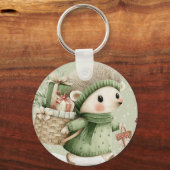 Bos Winter Beestje Sleutelhanger (Achterkant)
