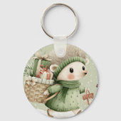 Bos Winter Beestje Sleutelhanger (Achterkant)