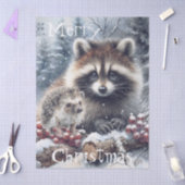 Bos Winter Egel Wasbeer Kerstmis Tissuepapier (Craft)