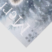 Bos Winter Egel Wasbeer Kerstmis Tissuepapier (Detail)