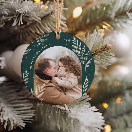 Bos | Winter Laurel Photo Keramisch Ornament