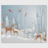 Bos Winter Wonderland Cadeaupapier (Vlak)
