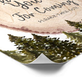 Bos Winterbos Bedankt voor uw komst Poster (Hoek)