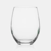 Bos Winterse Waterverf Bruiloft Wijnglas Zonder Voet (Links)