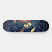  bos Witch Gothic Girl Black Oranje Persoonlijk Skateboard (Horizontaal)
