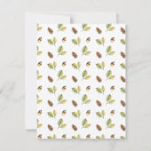 Bos Wonder Herten Baby Shower Kaart (Achterkant)