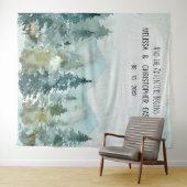 Bos Wonder Huwelijk Achtergrond Foto Booth Wandkleed (In Situ (horizontaal))