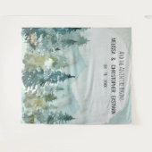 Bos Wonder Huwelijk Achtergrond Foto Booth Wandkleed (Voorkant (horizontaal))