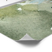 Bos Wonderlijke Rustieke Bruidsdouche Fotohokje Poster (Hoek)