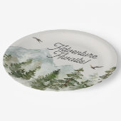 Bos Woud Cupcake Topper Papieren Bordje (Gekanteld)