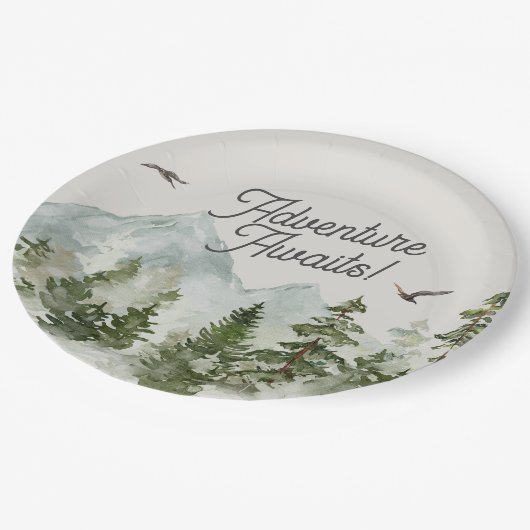 Bos Woud Cupcake Topper Papieren Bordje (Gekanteld)