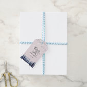 Bos, Woud, Dennenbomen Dank je wel Cadeaulabel (Met Touw)