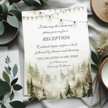 Bos, Woud, Slingerlichten Huwelijksreceptie