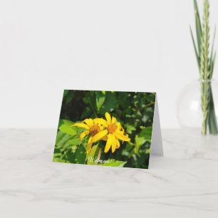 Bos zonnebloemen - welkomstgroet kaart