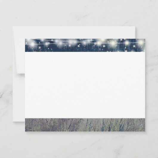 Bosachtige schemerfeeënlichtjes Dank je wel Bedankkaart (Achterkant)