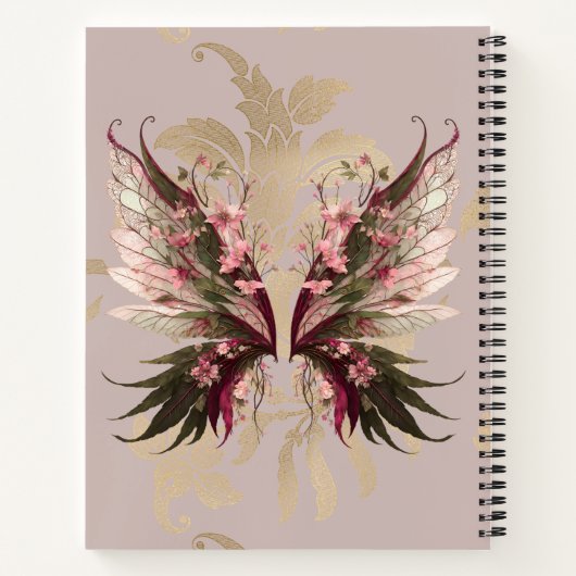 bosachtige vlinder notitieboek (Achterkant)