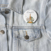 Bosalpaca mama in wording ronde button 5,7 cm (In situ)
