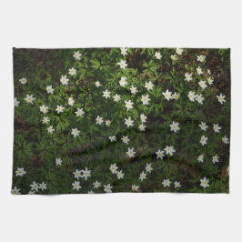Bosanemoon Bosbodem, Natuur Botanische Lente Theedoek