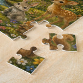 Bosavontuur Aangepaste Naam Kinder Cadeau Legpuzzel (Zijkant)