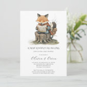 Bosavontuur Baby Shower Kaart (Staand voorkant)