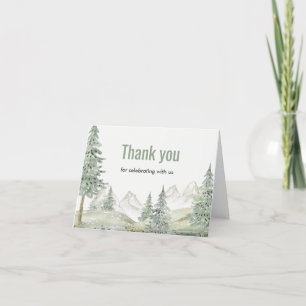 Bosavontuur begint met baby shower kaart