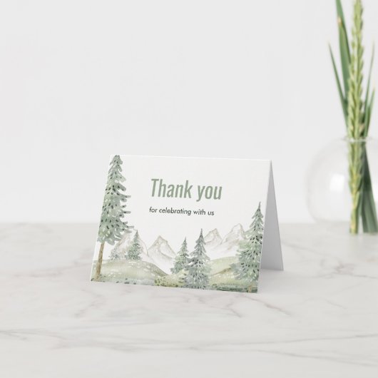 Bosavontuur begint met baby shower kaart (Voorkant)