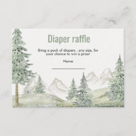 Bosavontuur begint met baby shower kaart