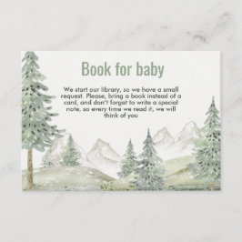 Bosavontuur begint met baby shower kaart