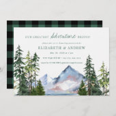 Bosavontuur | Bomen Baby shower Kaart (Voorkant / Achterkant)