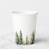 Bosavontuur wacht op baby shower papieren bekers (Achterkant)