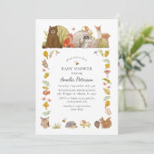 Bosbabbyshower Aquarel Kaart (Staand voorkant)
