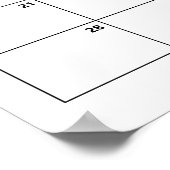 Bosbabbyshower Raad de Bevallingsdatum Kalender Poster (Hoek)