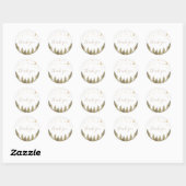 Bosbabbyshower Ronde Sticker (Vel)