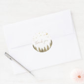 Bosbabbyshower Ronde Sticker (Envelop)