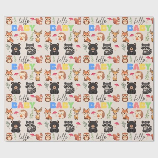 Bosbabyborrel Cadeaupapier (Vlak)