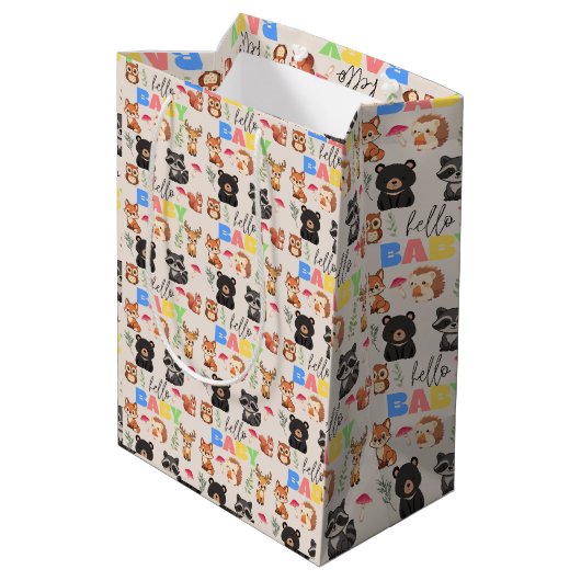 Bosbabyborrel Medium Cadeauzakje (Achterkant Gekanteld)