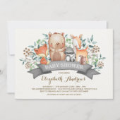 Bosbabyfeest | Fantasievolle bosdieren Kaart (Voorkant)