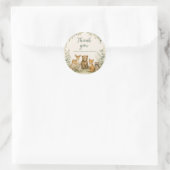 Bosbabyfeest sticker voor favoriet geschenk (Tas)
