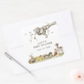 Bosbabyfeest Vierkante Sticker (Envelop)