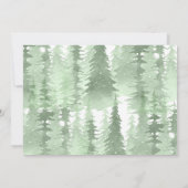 Bosbeboste dieren jongen baby shower uitnodiging (Achterkant)