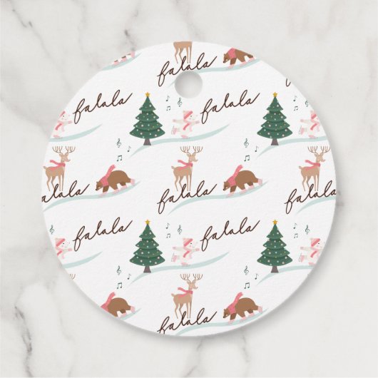 Bosbeboste dieren Schaatsen naar van Label (Achterkant)