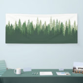 Bosbedekking uitzicht-sinaasappels springen natuur spandoek (Beurs)