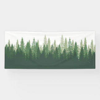Bosbedekking uitzicht-sinaasappels springen natuur spandoek